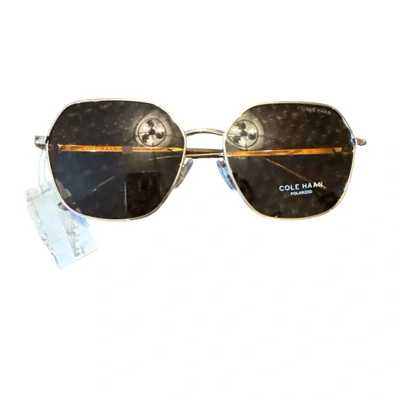 Cole Haan Gold Frame Sunglasses NWT - Picture 1 of 9